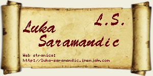 Luka Saramandić vizit kartica